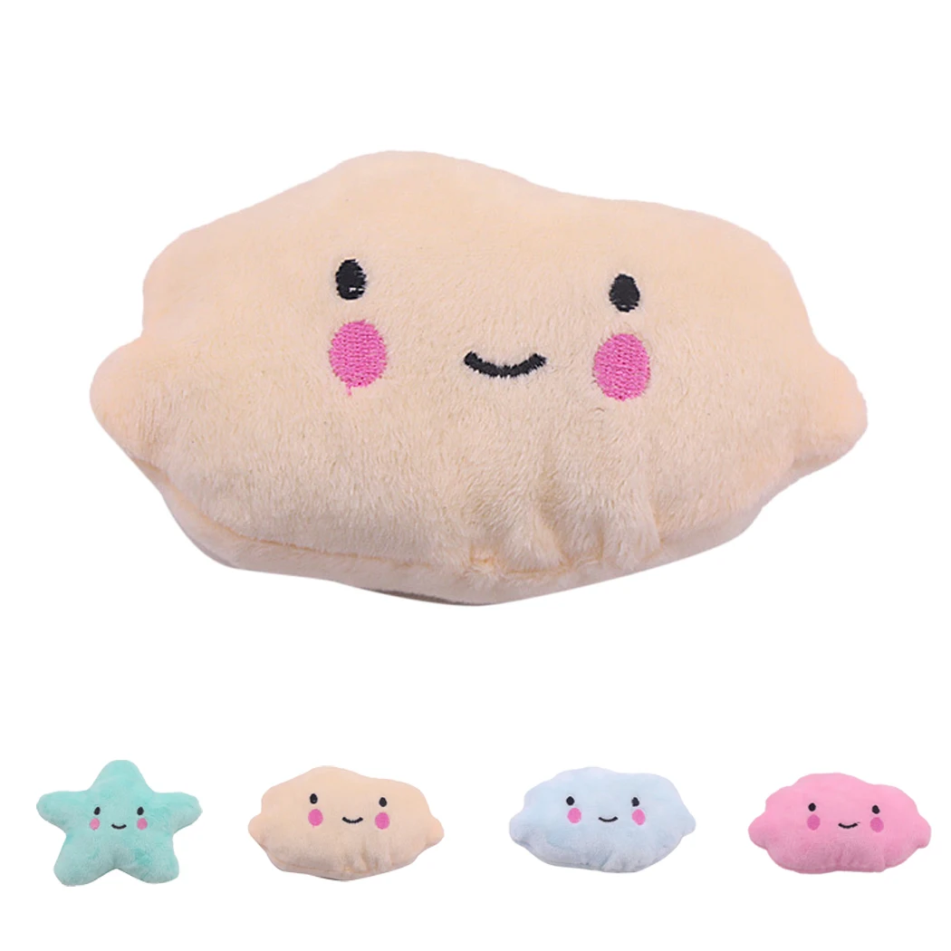 Милая кошка игрушка для кусания с мультипликационным принтом Звезда Облако в