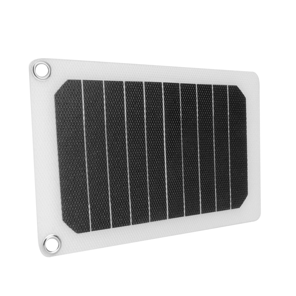 

1Set Portable Solar Power Panel Outdoor Charging Single Crystal Cell Panel Black