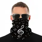 Музыкальный набор домашние ноты шарфы маска для шеи и лица шарф-труба на Хэллоуин Балаклава банданы Многофункциональные Головные уборы Велоспорт Кемпинг