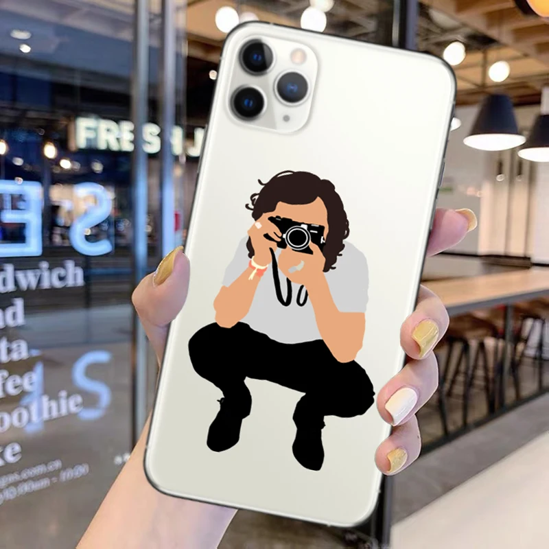 

One Direction Harry Styles Treat People With Kindness Clear Silicone Phone Case For iPhone 12 11Pro Max Xr Xs 6 6s 7 8Plus Cover
