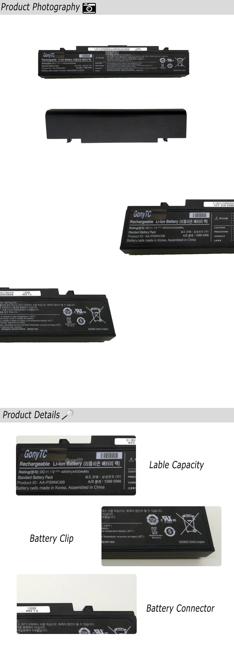 Ноутбук Батарея для samsung AA-PB9NS6B AA-PB9NC6B R580 R540 R519 R525 R430 R530 RV511 RV411 RV508 R510 R528 Aa Pb9ns6b