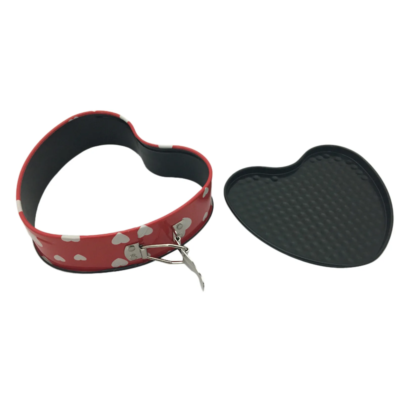 

Heart-Shaped Printing Live Bottom Buckle Cake Mold High Temperature 3-Piece Set