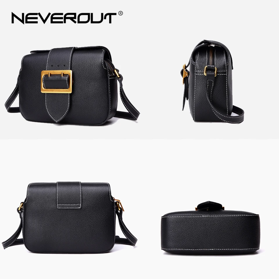 Сумка мессенджер NEVEROUT Женская из натуральной кожи на плечо 2019|Сумки с ручками| |