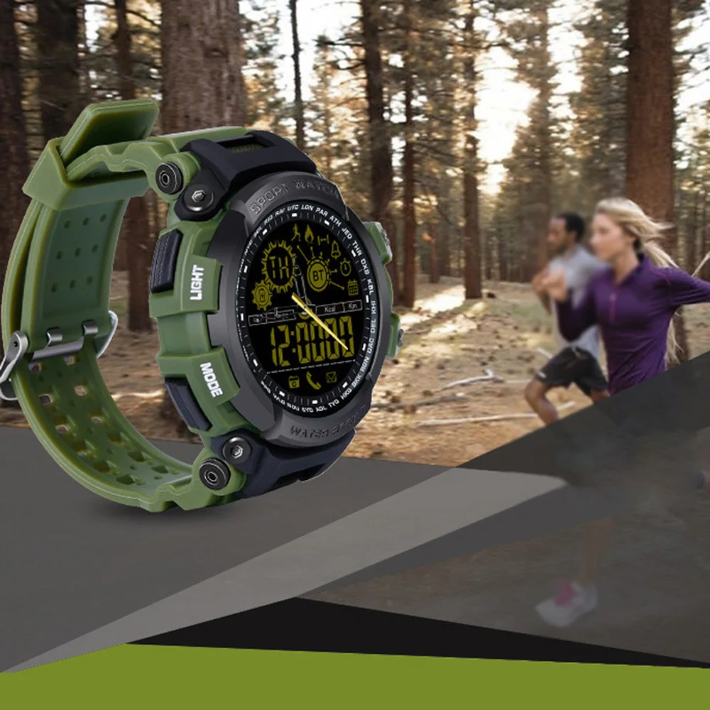 Многофункциональный фитнес-трекер 50 м Водонепроницаемый Bluetooth Smartwatch спортивный шагомер для смартфонов Android IOS SI-BW03 FSTN lcd
