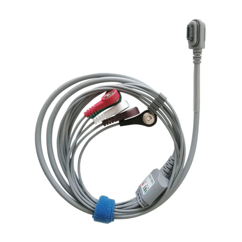 Holter рекордер ЭКГ кабель для пациента 5 выводов защелка 4 0 AHA СТАНДАРТ Ge Seer
