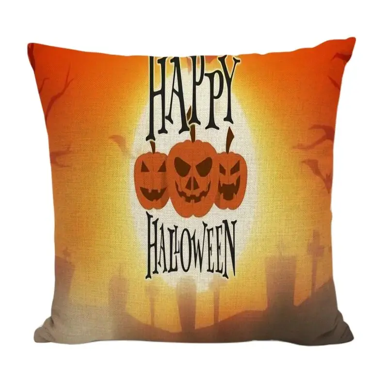 Новинка наволочка с изображением тыквы и ведьмы праздничный подарок на Хэллоуин