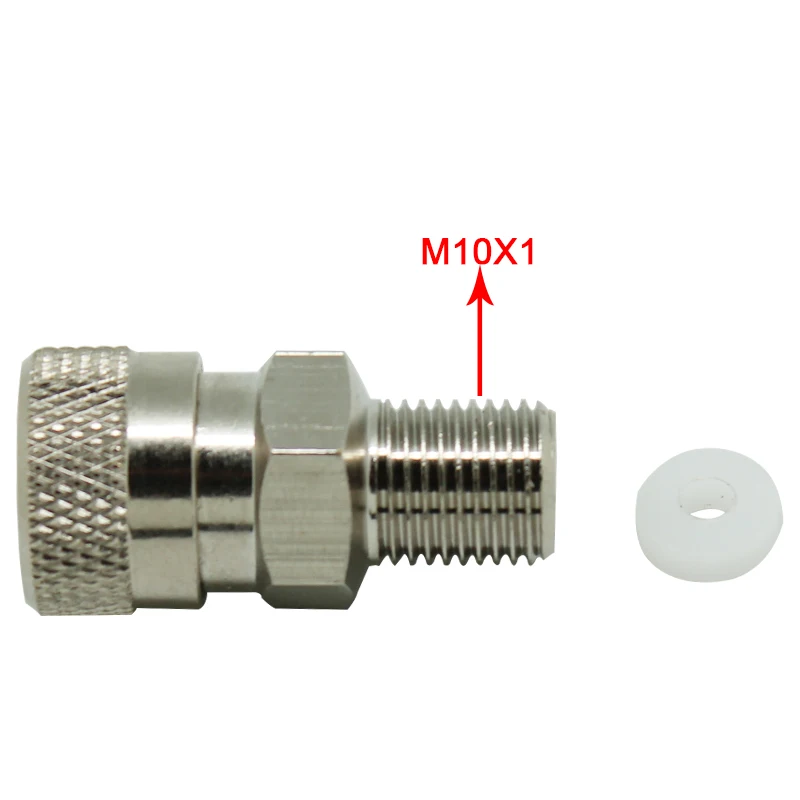 2 шт./лот 1/8BSP & 1/8NPT M10 * 1 шланг для зарядки Paintball PCP фитинг из нержавеющей стали с
