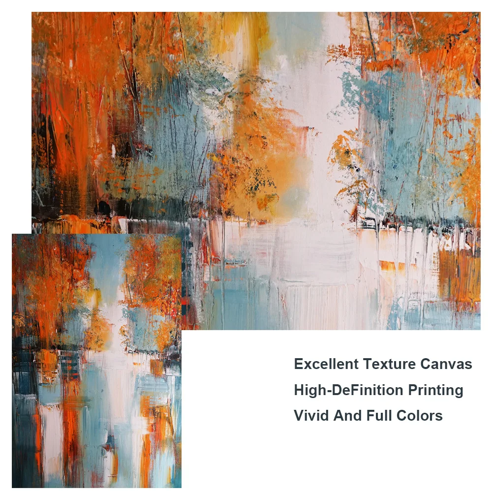 Абстрактный пейзаж холст настенные картины художественные плакаты и принты