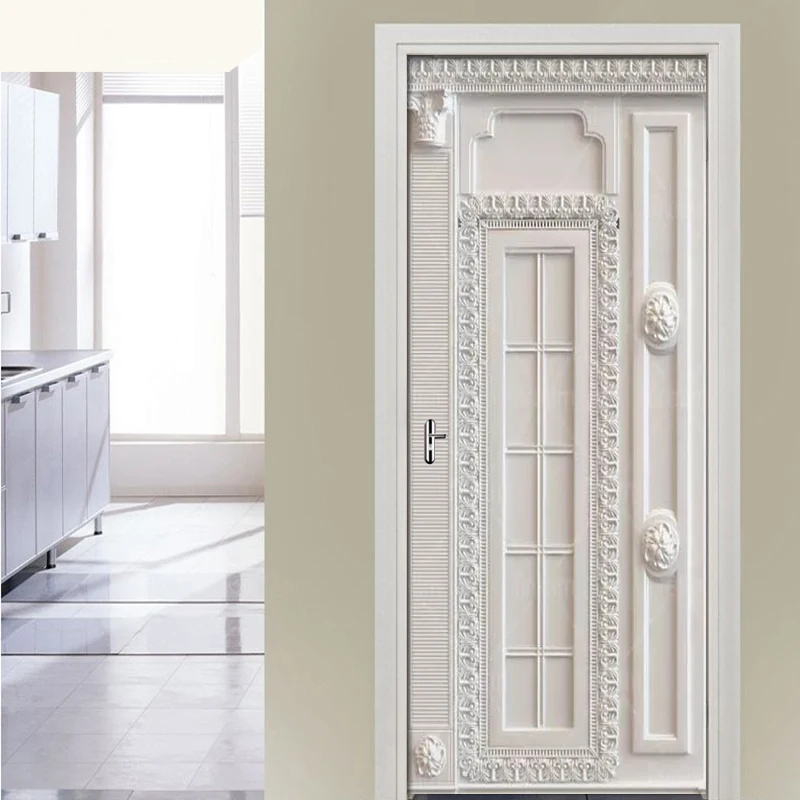 Новинка европейские наклейки на двери с изображением стерео краев настенные ПВХ