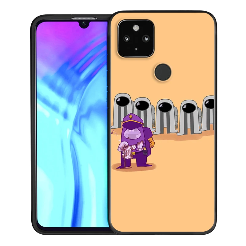 

Among Top Game Shockproof Cover for Google Pixel 5 4 4a XL 5G Black TPU Soft Phone Case