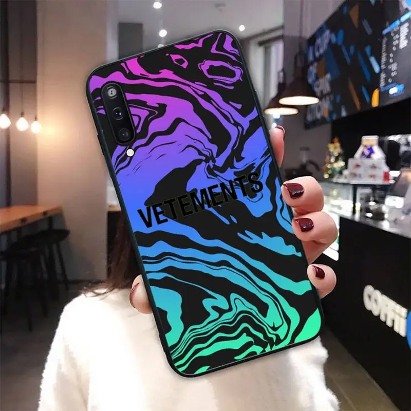 

Vetements mobile phone cover case for Samsung galaxy A01 A10 A31 A51 A71 A91 A10S A30S m20 coque