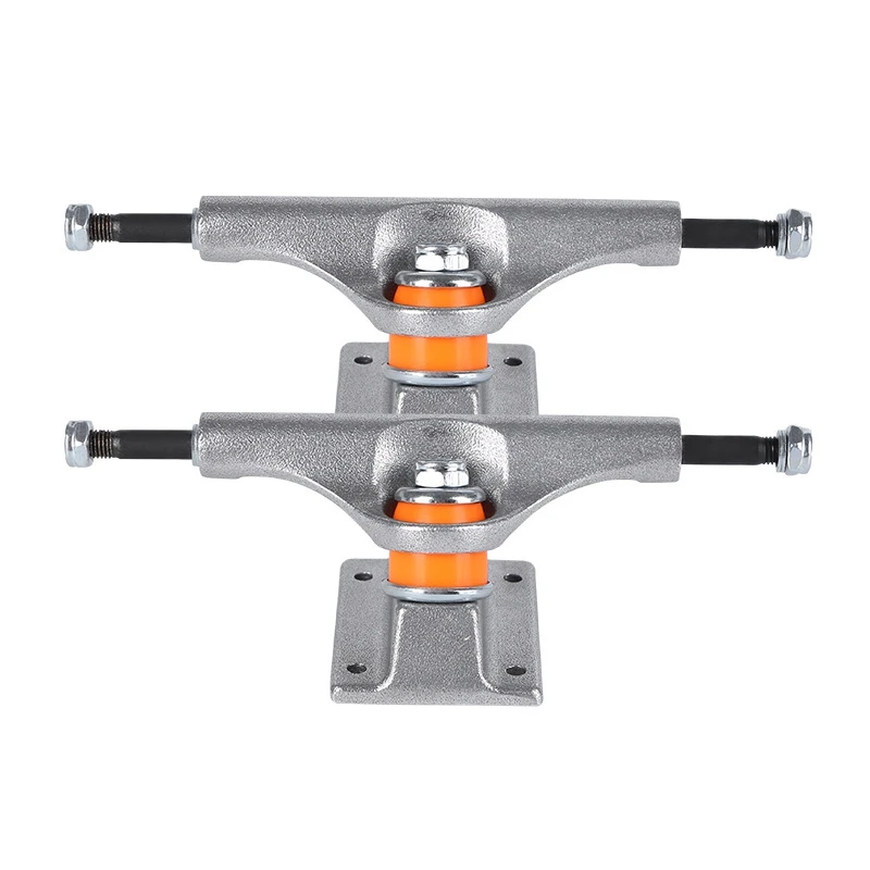 

New-1Pair скейтборд Грузовики 5 дюймов серфинг грузовик скейтборд грузовик гравитационный литье перфузионный мост