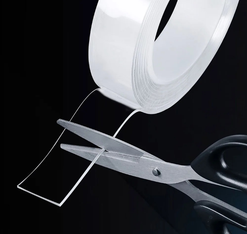

1/3/5m Nano Tape Transparent No Trace Reusable Waterproof Tape Strong Sticky Removable Double Sided Tape Household Wall Tape