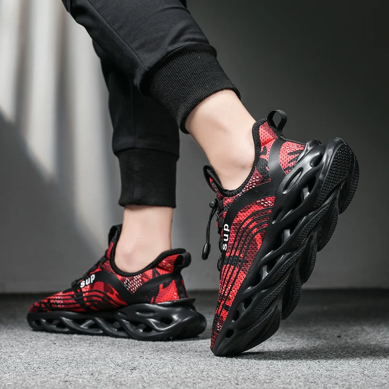 Беговые кроссовки нескользящий светильник Zapatos крутой Корейский мужской черный