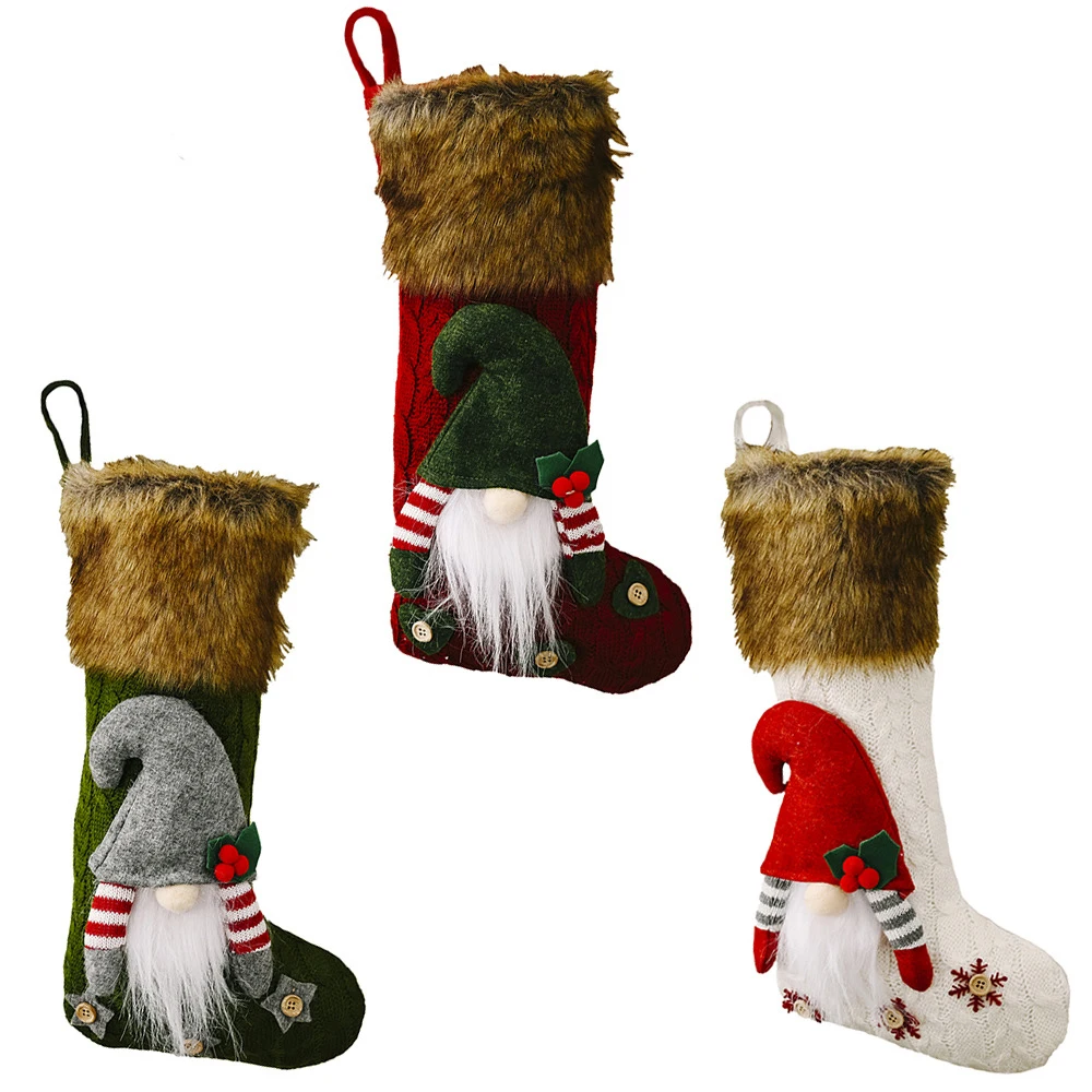 

Christmas Plush Socks Decoration Gifts Candy Bags Christmas Home Decorations Christmas Socks Plush Christmas Socks