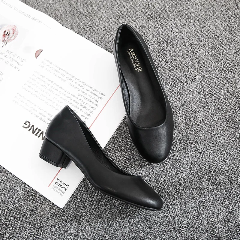 Женская обувь коллекция 2019 года женские туфли лодочки на толстом каблуке