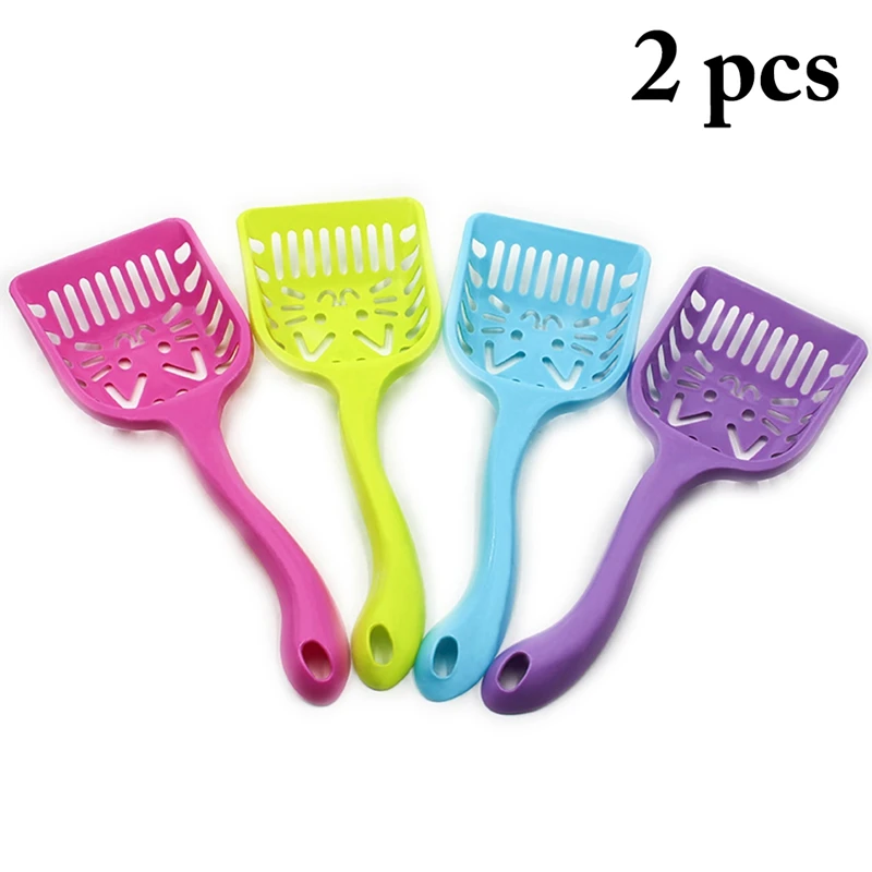 

2pcs Cat Litter Shovel Pet Cleanning Tool Plastic Scoop Cat Sand Cleaning Products Toilet For Dog Cat Clean Feces Supplies