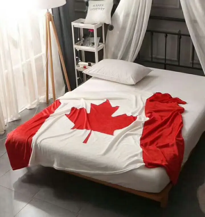 Flag Pattern Print Blanket USA UK Flannel Fleece Sofa Throw Soft Air Conditioning | Дом и сад