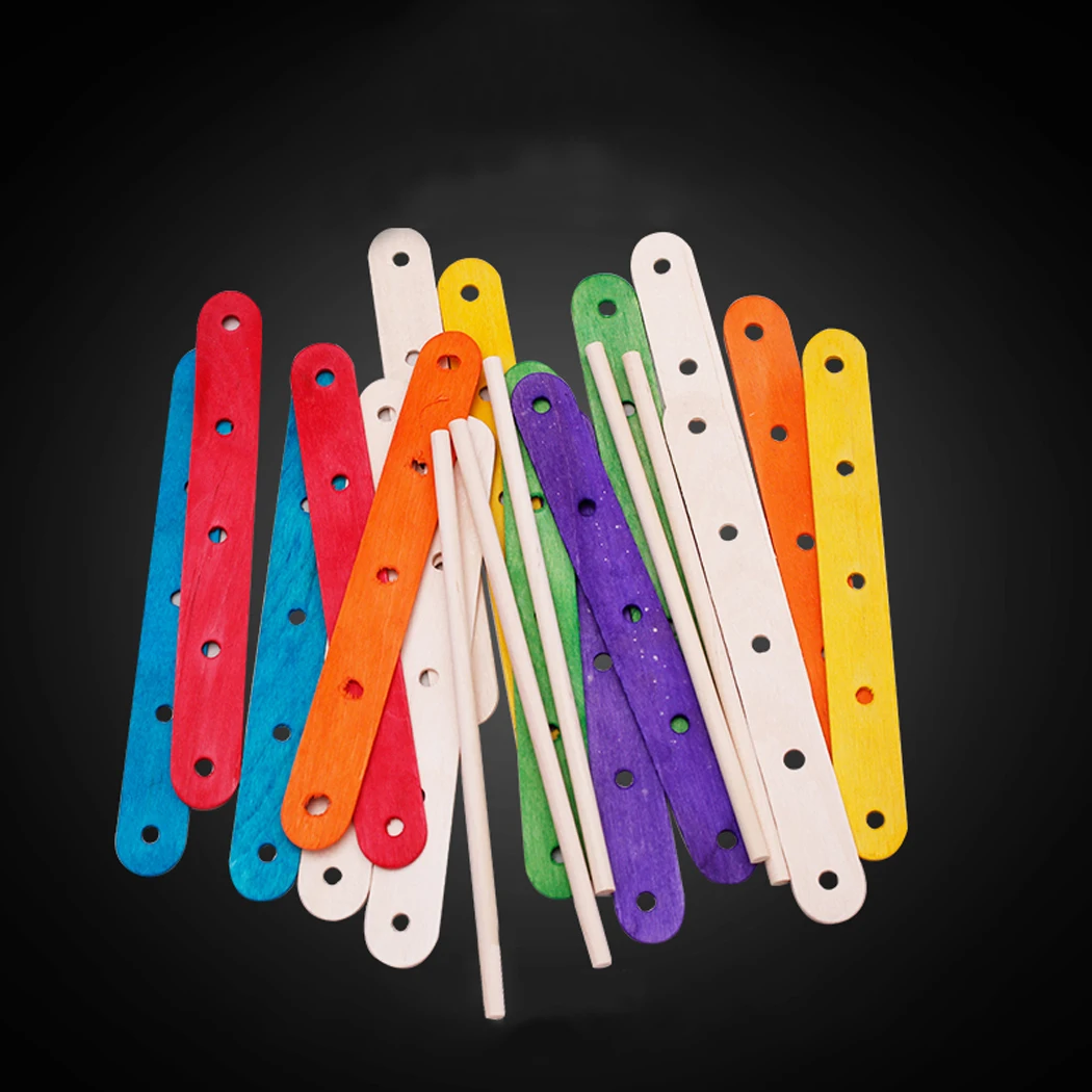 

50Pcs/Set Popsicle Sticks Natural Wooden Pop Popsicle Sticks Length Wood Craft Ice Cream Sticks Popsicl Accesorios