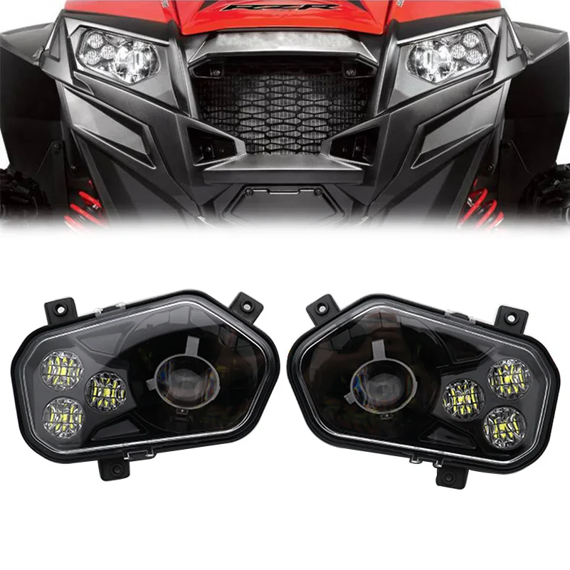 ATV Accessories Led Lights Atv Headlights For 2012-2013 Polaris RZR Side X Sides and 2012-2013 Sportsman RZR 800 900 570.