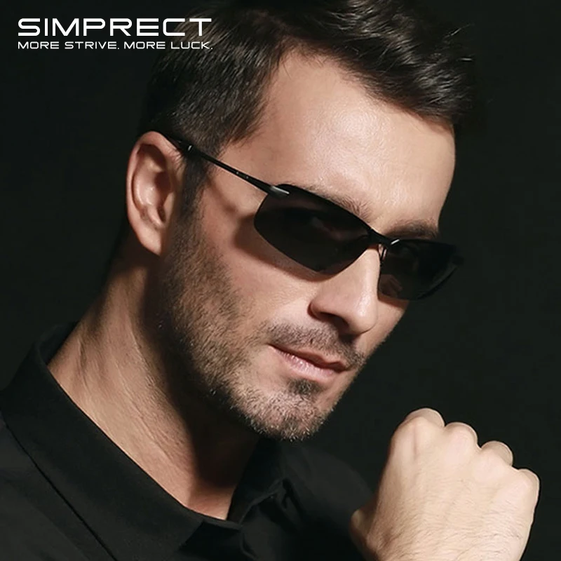 Солнцезащитные очки SIMPRECT Мужские поляризационные антибликовые фотохромные в
