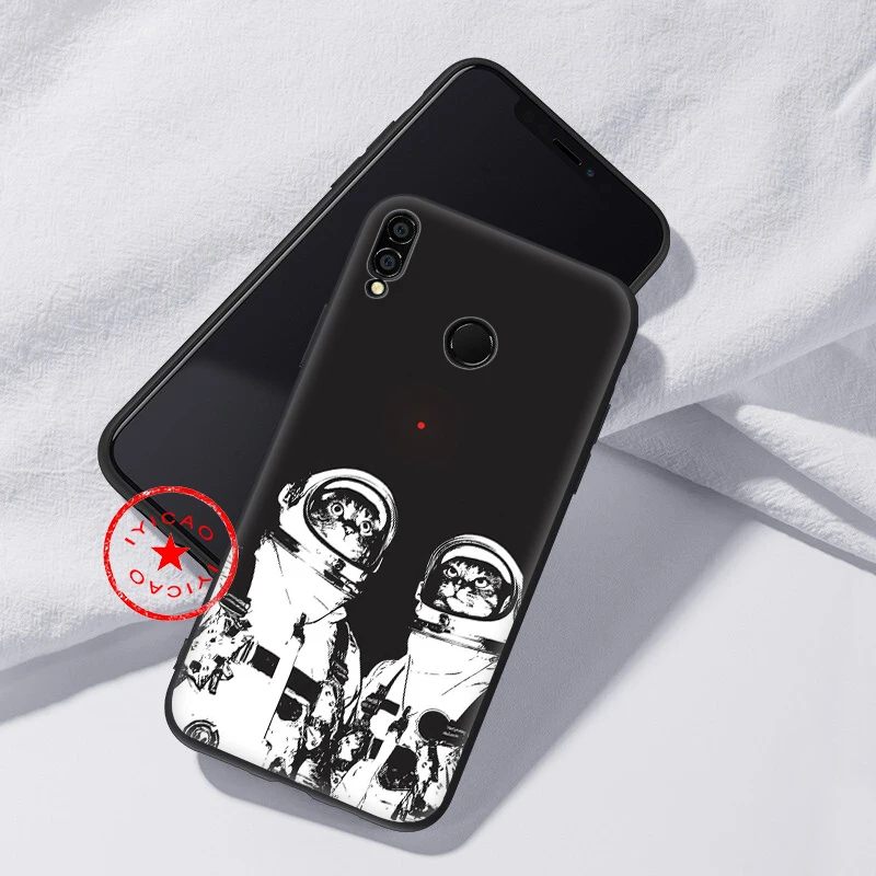 IYICAO Космос астронавт Луна мягкий чехол для huawei Honor 20 10 9X9 8X 8C 8 7X 7A 6A Lite Pro View Note