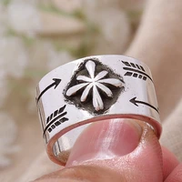 2022 new arrival 30 silver plated elegant flower female open party rings for women birthday gift never fade