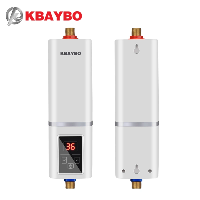 

KBAYBO 5500W electric Water Heater Instantaneous Water Heater Tap Instant shower thermostat Heating Maximum 55 degrees Celsius