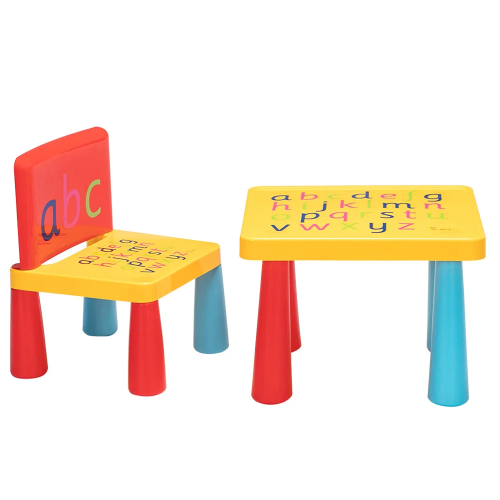 

1 Set of Kids Table and Chairs Set Little Kid Children Furniture Accessories for Toddlers