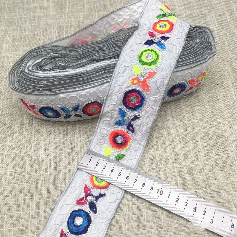 1 ярд этнические блестки ленты для одежды декоративные аксессуары шитья своими