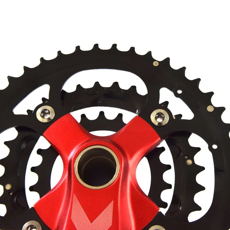 

Jiankun 9 27 Speed Mountain Bike Crankset 104BCD Sprocket Chainring 22/32/44T Chain Wheel 170mm Crank Bottom Bracket Axis