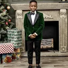 Пиджак для мальчиков, вельветовый, зеленый