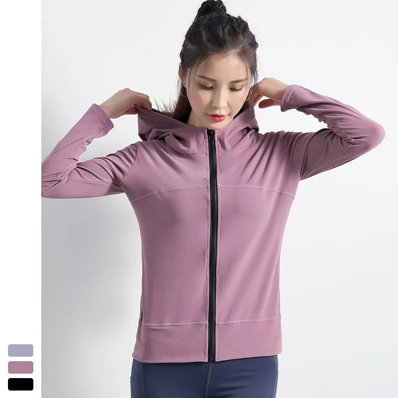 

New Arrival Woman Winter Sports Sweatshirt High Elastic Zipper Running Breathable Long Sleeve Top Stretchy Close-Fitting Shirt