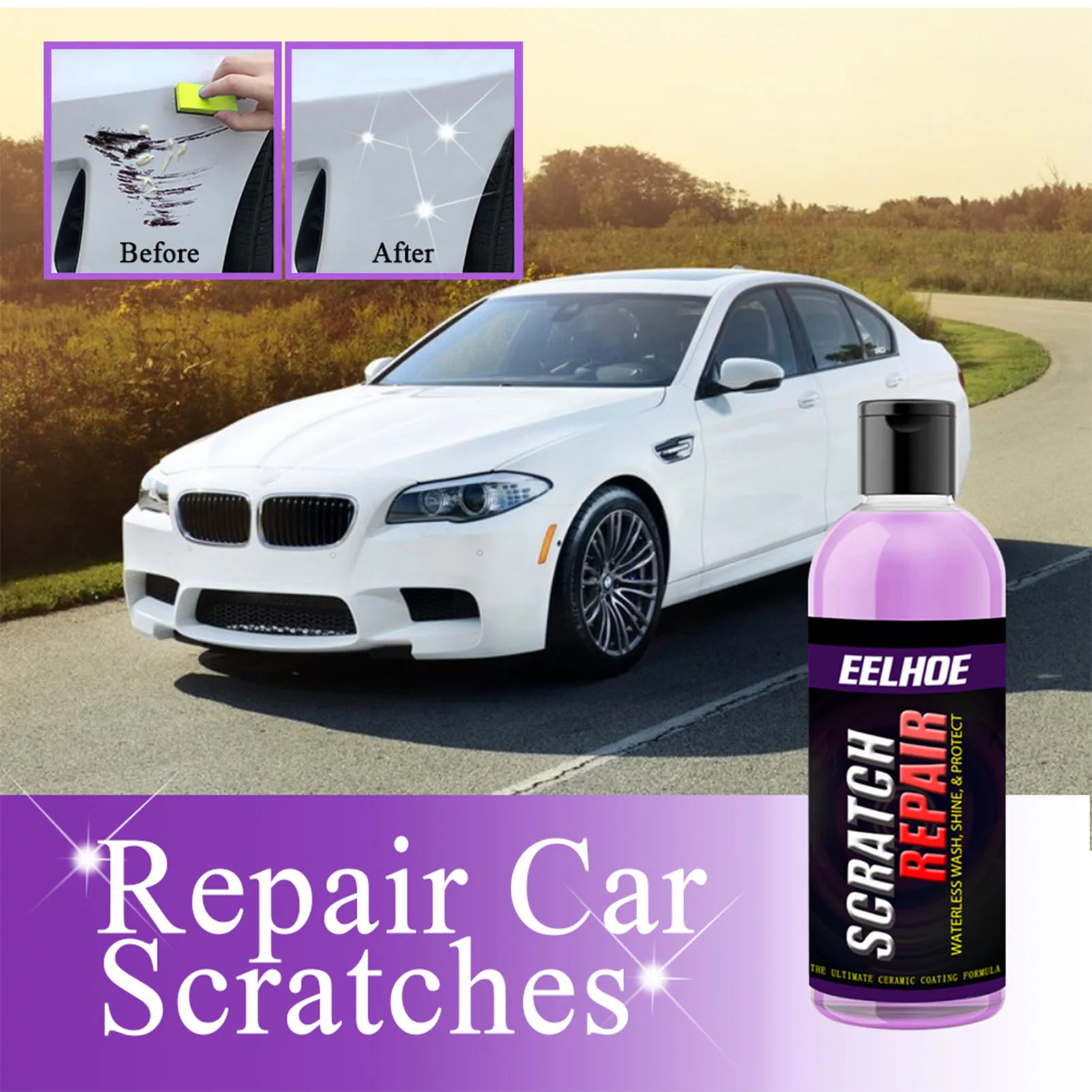 

100ML Coating Car Nano Coating Wax Anti Scratch Paint Remover Micro-plating Wax Car Wash Polish Liquid Ceramic Spray Hot Coated