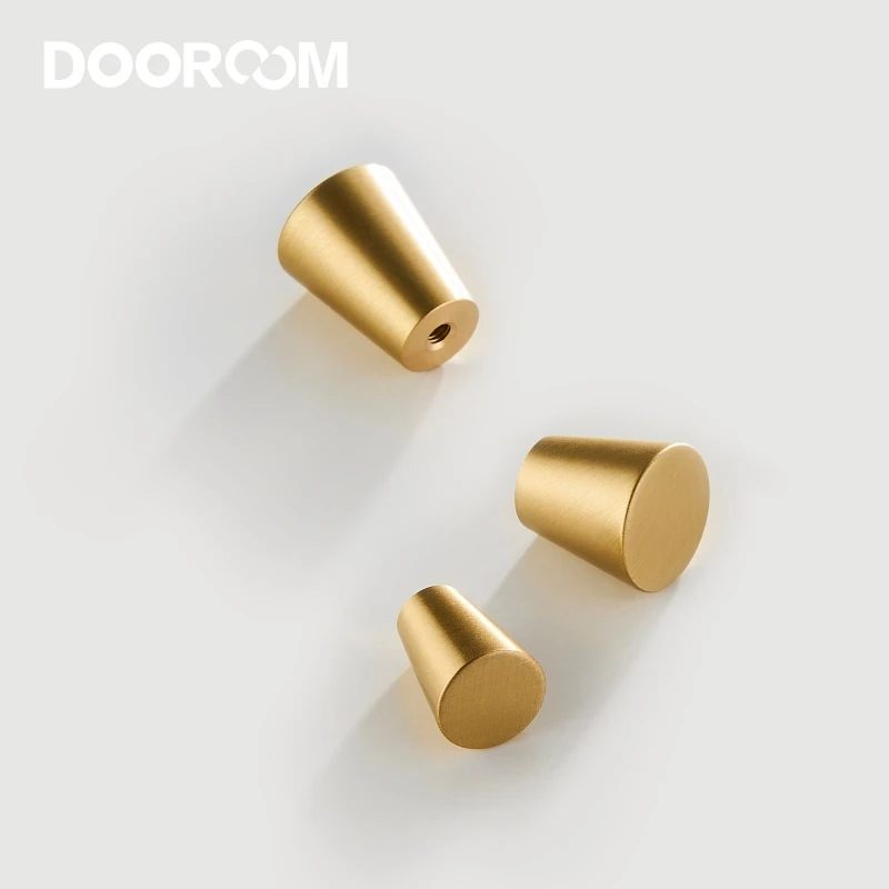 Dooroom латунная мебель ручки конус простой европейский китайский шкаф двери для