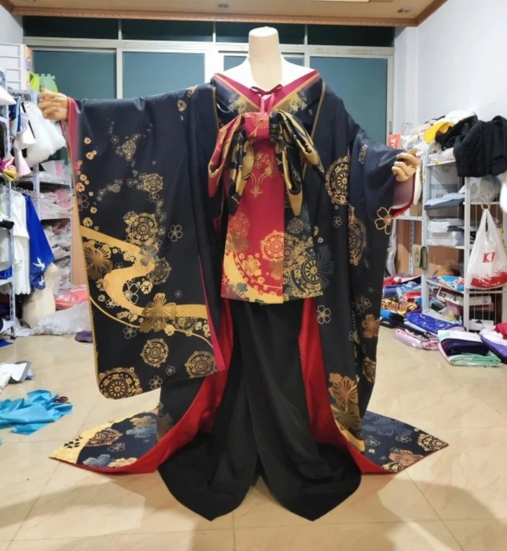 Индивидуальный размер Fate/Grand Order Alter Jeanne d'Arc Косплей Костюм Sakuran кимоно платье униформа аниме одежда наряды для женщин