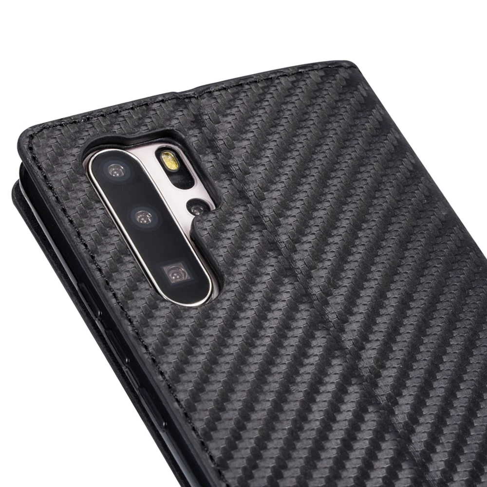 LLZ.COQUE Чехол книжка из углеродного волокна для телефона Huawei P30 Pro P20 Lite P10 P9 P8 P Smart Mate
