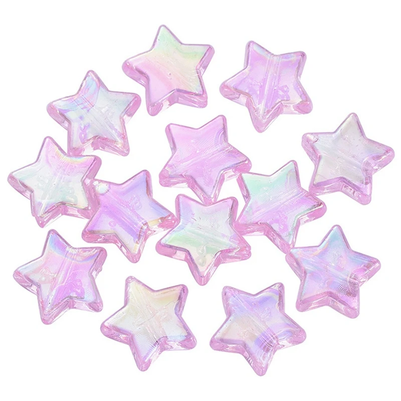 

10mm Environmental Protection Glue Five-Pointed Star Beads Diy Beaded
