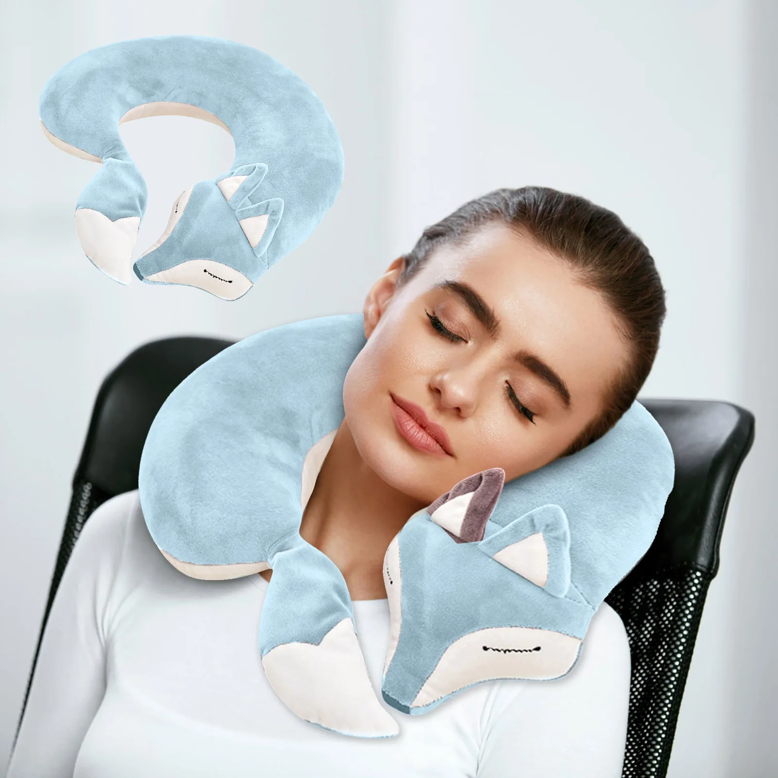 

Almohada Cervical Cartoon Animal Shape Cute U-shaped Pillow Protect The Cervical Spine Pillow Almohadas Para Dormir Cuscini