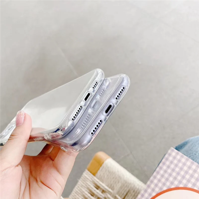 

Cute Creative Passport Stamp Transparent Soft Phone Case for iPhone 12 mini 11Pro Max X XR XS Max 7 8 Plus SE 2020 Fashion Cover