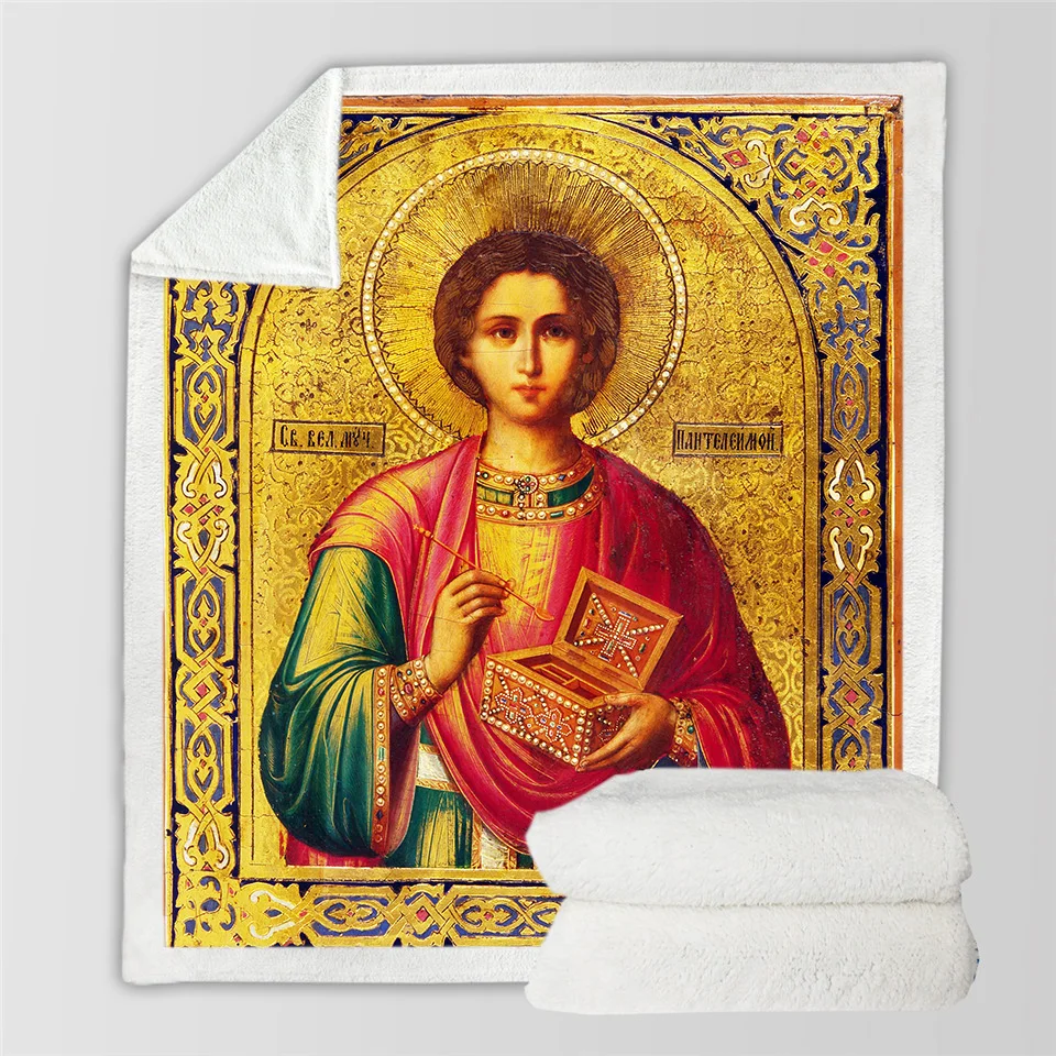 Новинка традиционное искусственное 3D одеяло с принтом плюшевое для кровати