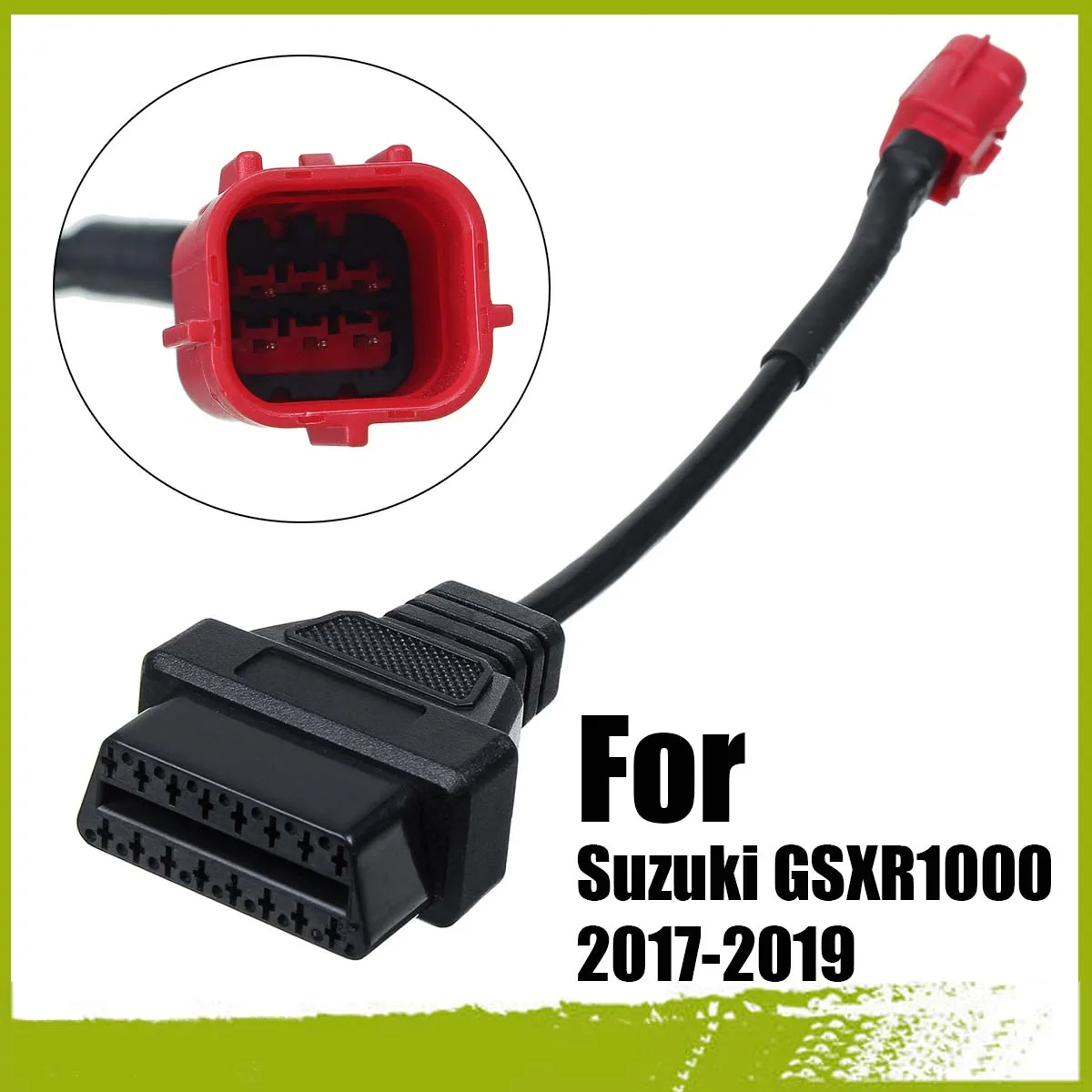 

NEW 1 Pcs OBDII 6 Pin To OBD2 Diagnostic Adapter Harness Cable For Suzuki GSXR1000 2017-2019
