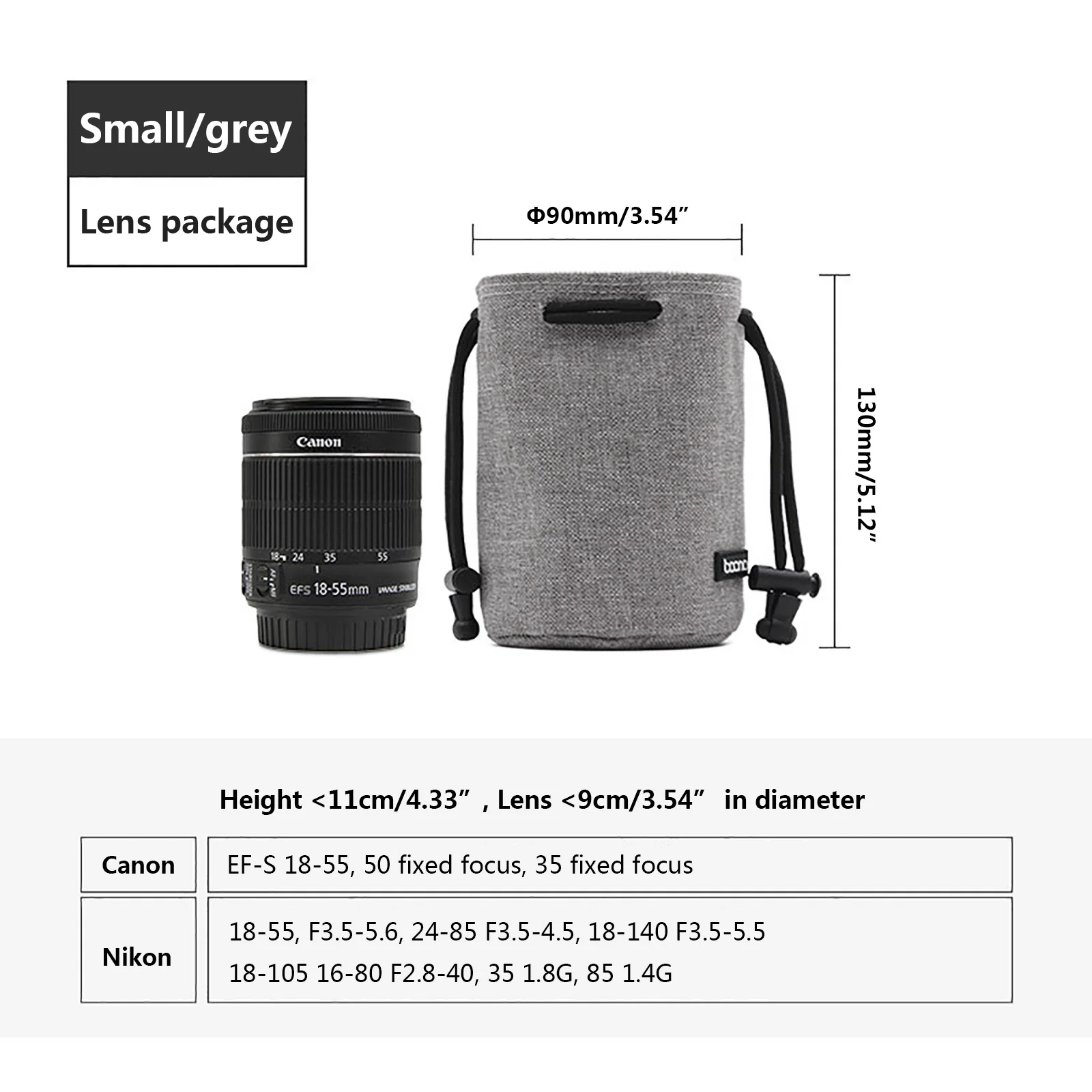 Сумка для DSLR камеры, чехол для объектива Nikon, Canon, sony, Olympus, Fuji, сумка для объектива из лайкры, сумка для фотосъемки для камеры