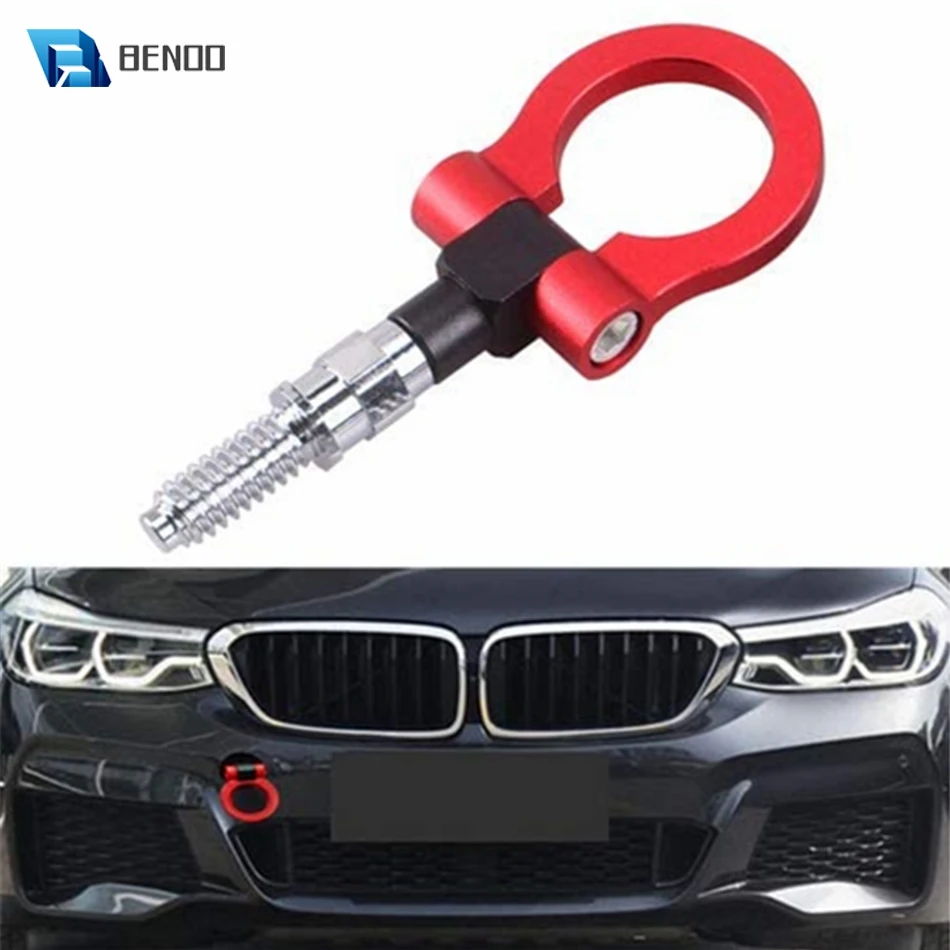 

BENOO Alloy Universal Racing Towing Car Tow Hook for BMW 1 3 5 Series E39 E70 E71 E81 E82 E88 E90 E91 E92 E93 Auto Trailer Ring