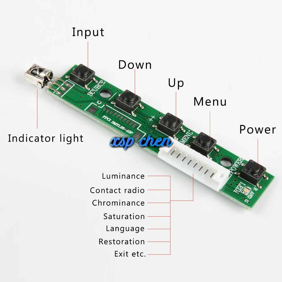 HDMI LVDS controller board 40pin Lvds cable kit for LP101WH1-TLB2 LP101WH1-TLB4 1366x768 1ch 6-bit TFT LCD display audio support |