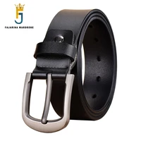 fajarina mens quality fashion design pin buckle belt black mens good level grade design genuine leather belts for men n17fj835