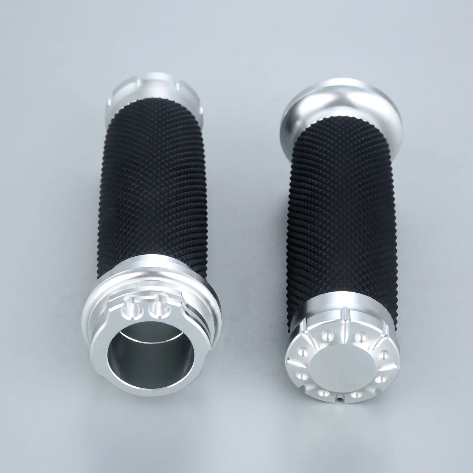 Ручки для мотоцикла с алюминиевой резиновой подкладкой 25 мм 7/8 дюйма|Защита от