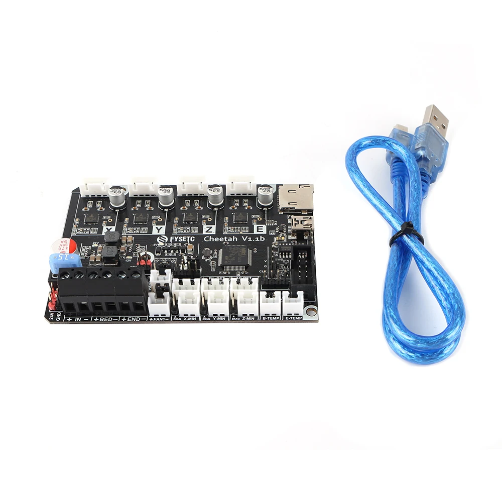 Cheetah v1.1b 32 бита доска TMC2209 UART Бесшумная доска Marlin 2,0 SKR mini E3 TMC2208 для Creality CR10 Ender-3 Ender 3 Pro Ender 5