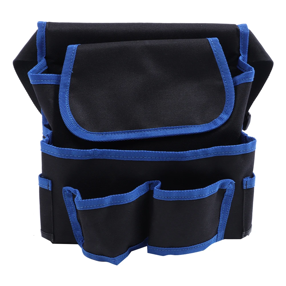

24x23cm Multifunctional Multiple Pockets Garden Storage Waist Bag Electrician Tool Container Orange Gardening Storage Belt Bag