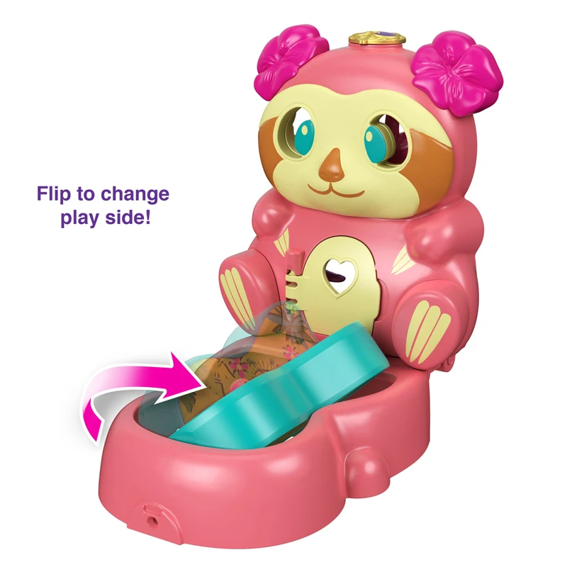 Оригинальные куклы Polly карманные флип и найти фигурки животных компактные